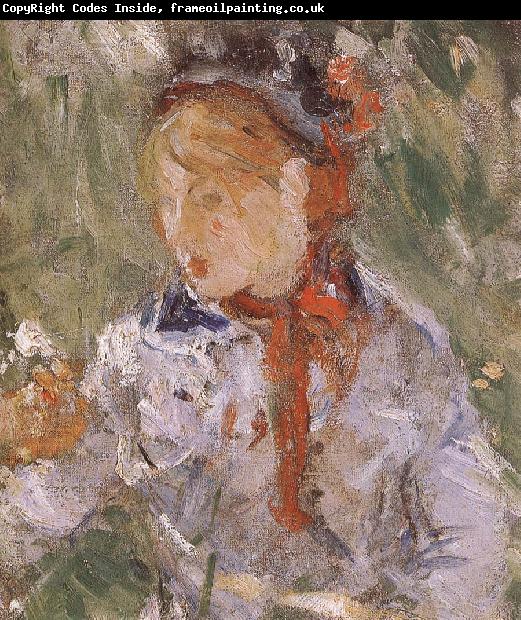 Berthe Morisot Detail of Mother and her son in the garden